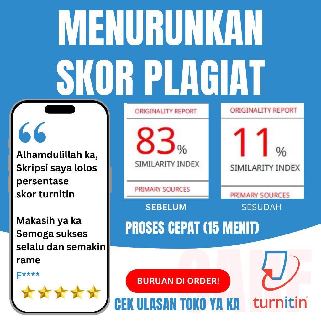 Menurunkan Skor Plagiat Skripsi/Jurnal/Tesis/Proposal/Tugas