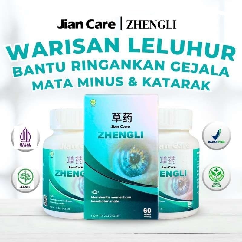 Jian Care - ZHENG LI Obat Herbal Cina Ampuh Untuk Pengobatan (Penyembuhan) Mata Katarak Dan Minus