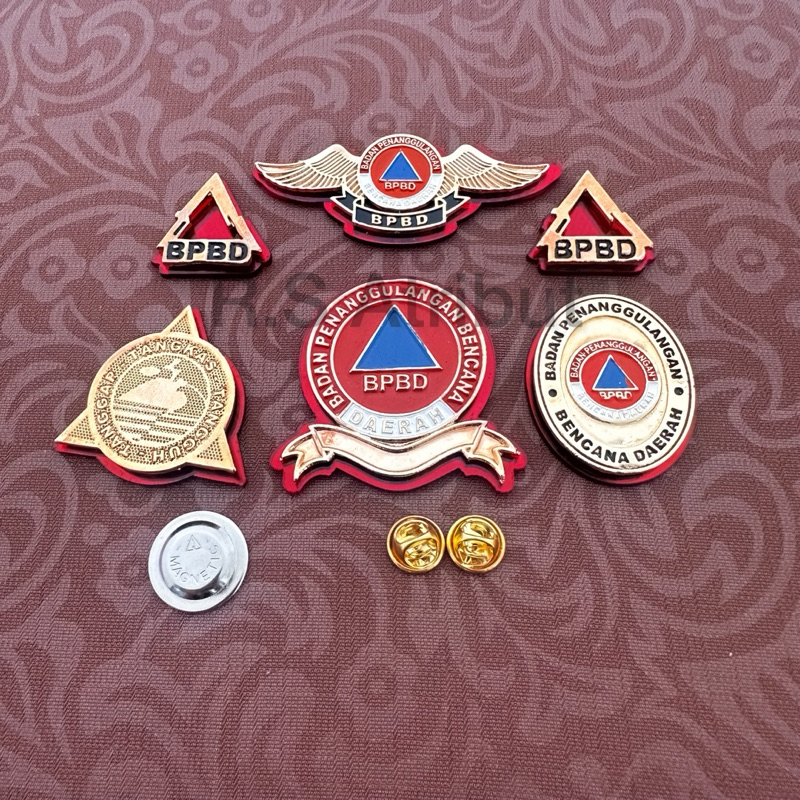 Pin bpbd / Wing bpbd / Emblem bpbd / Monogram BPBD brevet brivet Tangkas bpbd Premium