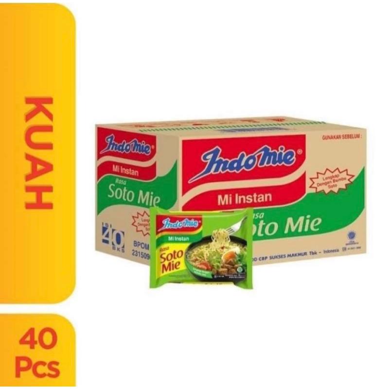 

Indomie SOTO 1 Dus isi 40pcs