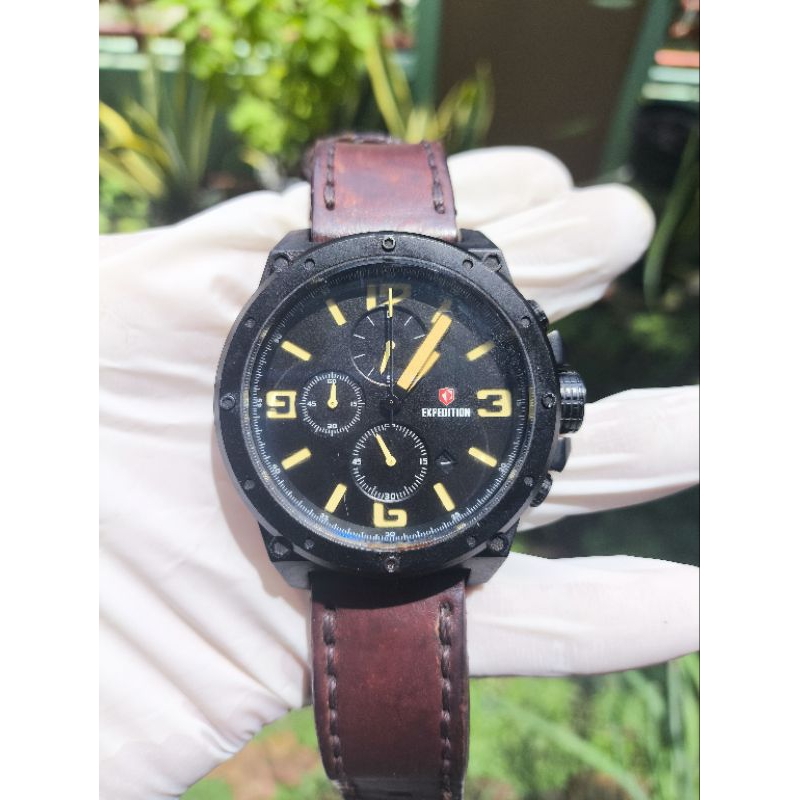 (Harga Net) Jam Tangan Expedition E6388M Chronograph All Original Fungsi2 Normal Tinggal Pakai