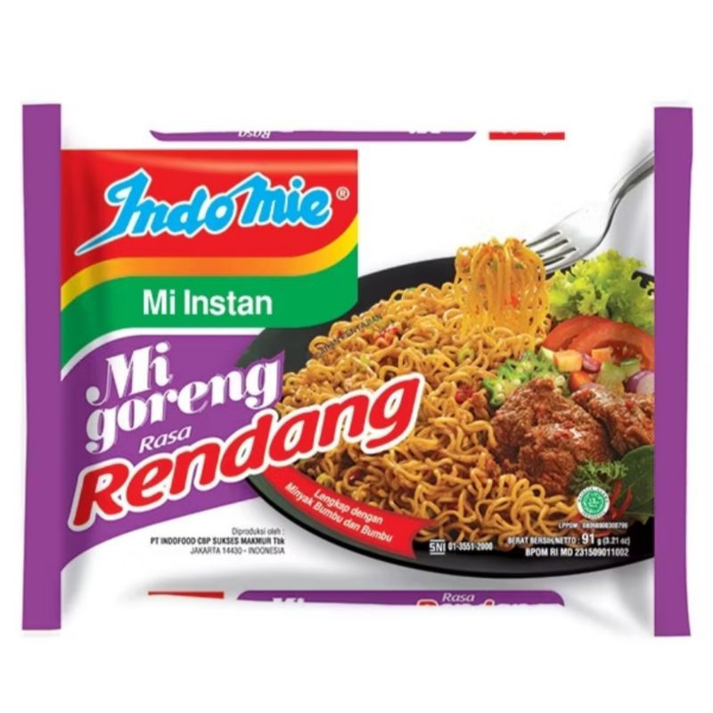 

MIE INSTAN INDOMIE GORENG RASA RENDANG