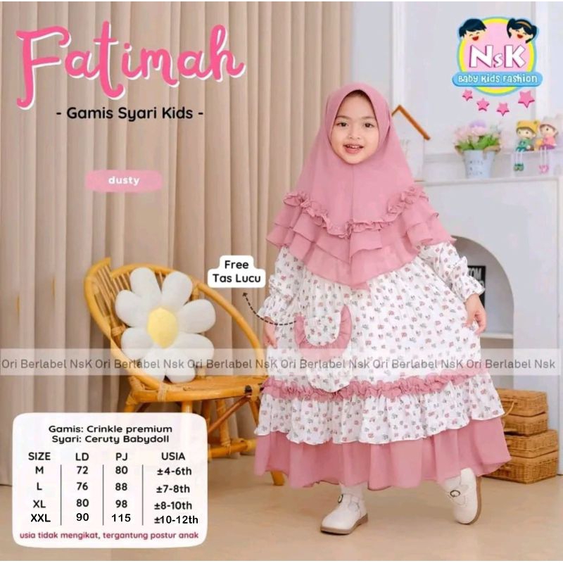 Gamis Anak terbaru /Malika Dress kids/Inaya Dress kids/Humaira Set kids/Fatimah syari kids