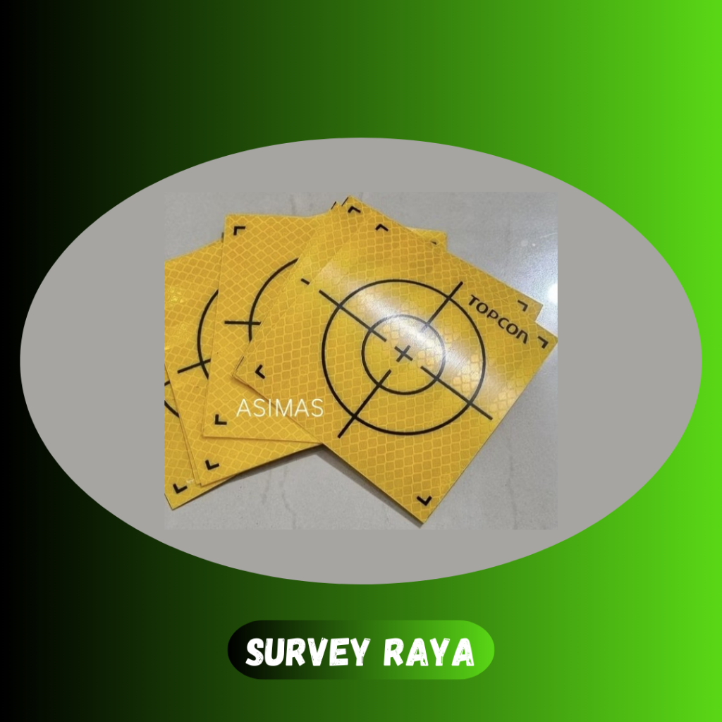 

Sticker Target Topcon Survey Reflector Sheet Reflective Tape Target isi 10 pcs