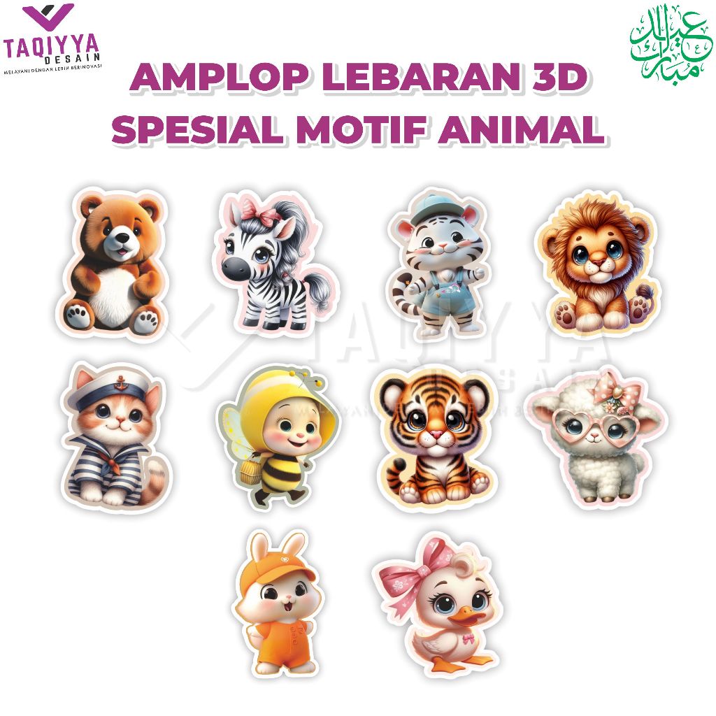 

AMPLOP 3D TEMA ANIMAL ELEGANT GAMBAR TAJAM DAN TEBAL ISI 5PCS