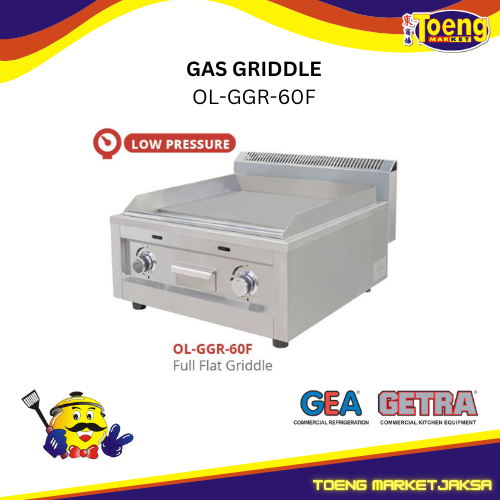 GAS GRIDDLE STAINLESS OL-GGR-60F GETRA