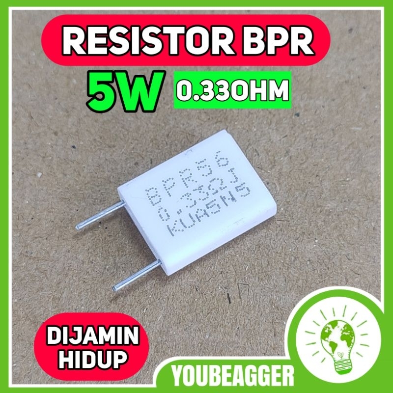 Resistor Nobel 5W 0.33 Ohm