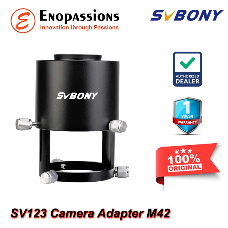 Svbony SV123 Metal Spotting Scope Adapter M42 Untuk Camera Adapter dan 1.25 Inch Adapter