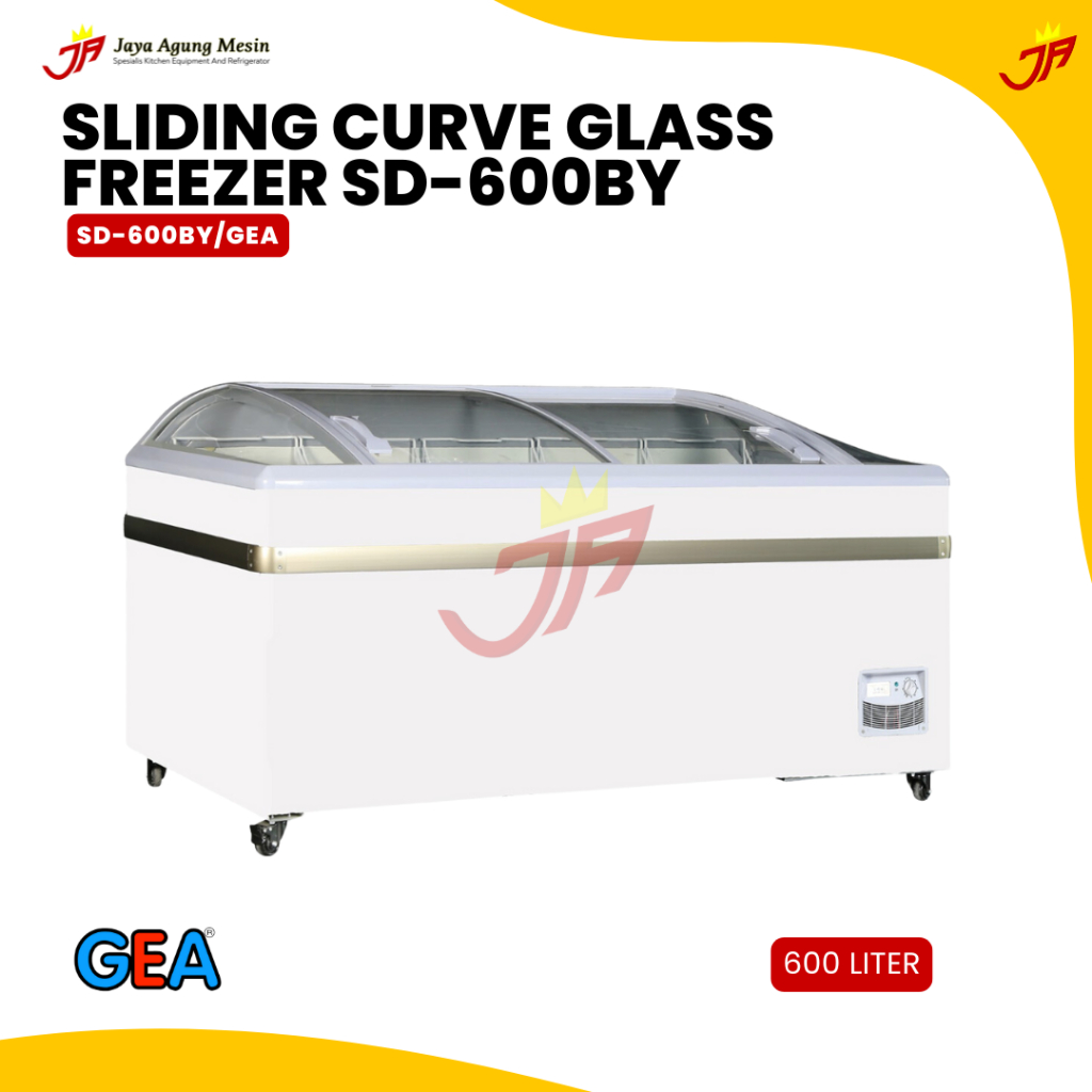 GEA Sliding Curve Glass Freezer SD-600BY