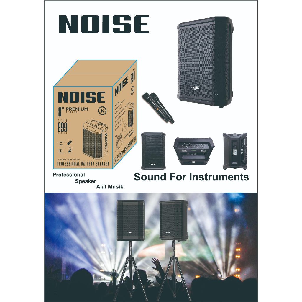 SPEAKER NOISE 899K 8" INSTRUMENT MUSIC SPEAKER