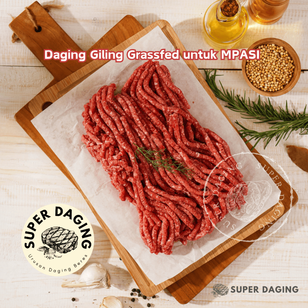 

Daging Sapi Giling Premium MPASI / Minced Beef GRASSFED 1kg - Super Daging Tangerang