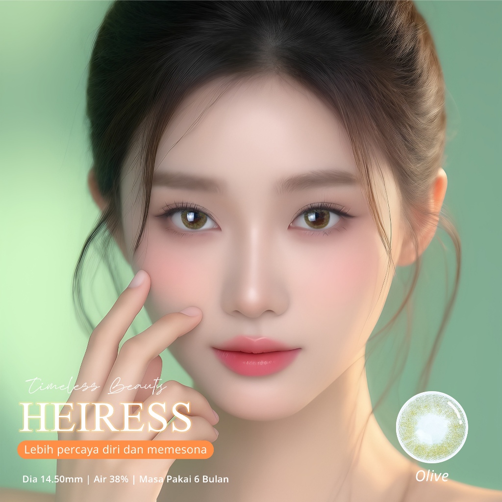 HEIRESS Softlens Natural Korea Normal 14.5mm Pemakaian 6 Bulan Lensa Kontak Natural Soflens