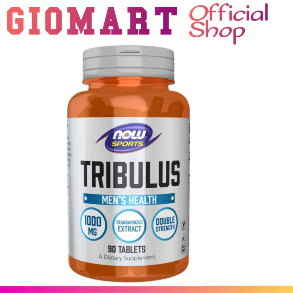 NOW Sports Tribulus Terrestris 1000 mg Isi 90 Tablets - Suplemen Vitalitas Pria Men's Health & Stami
