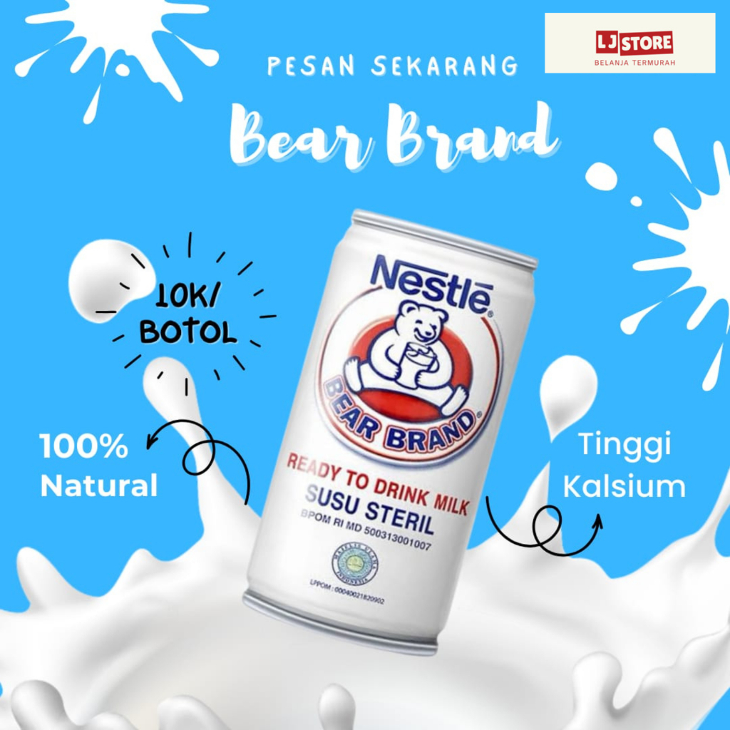 

Susu Bear Brand Beruang Susu Steril PROMO