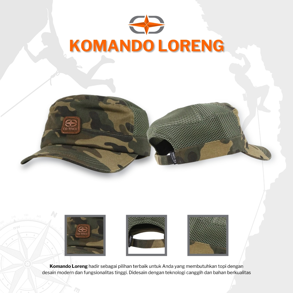 Topi Komando Loreng Cotrek Adventure