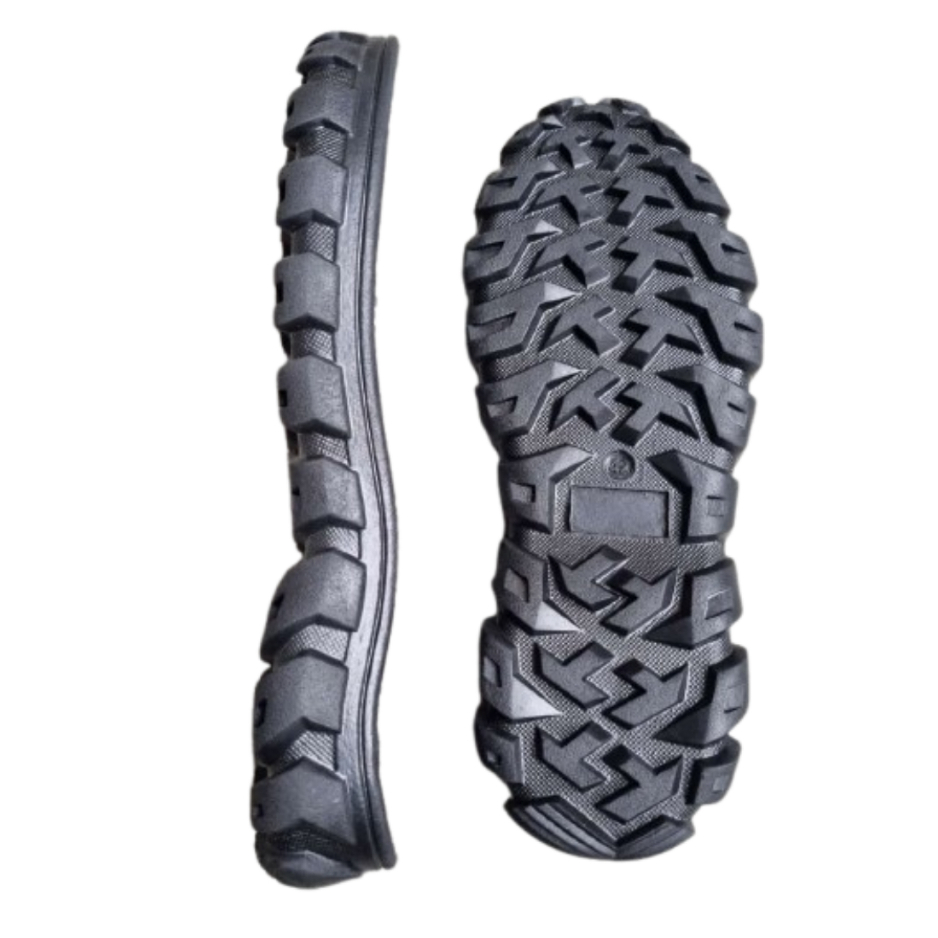 Outsole Sepatu Safety Pdl Pria Karet Hitam Anti Slip LenturTahan Oli Ringan