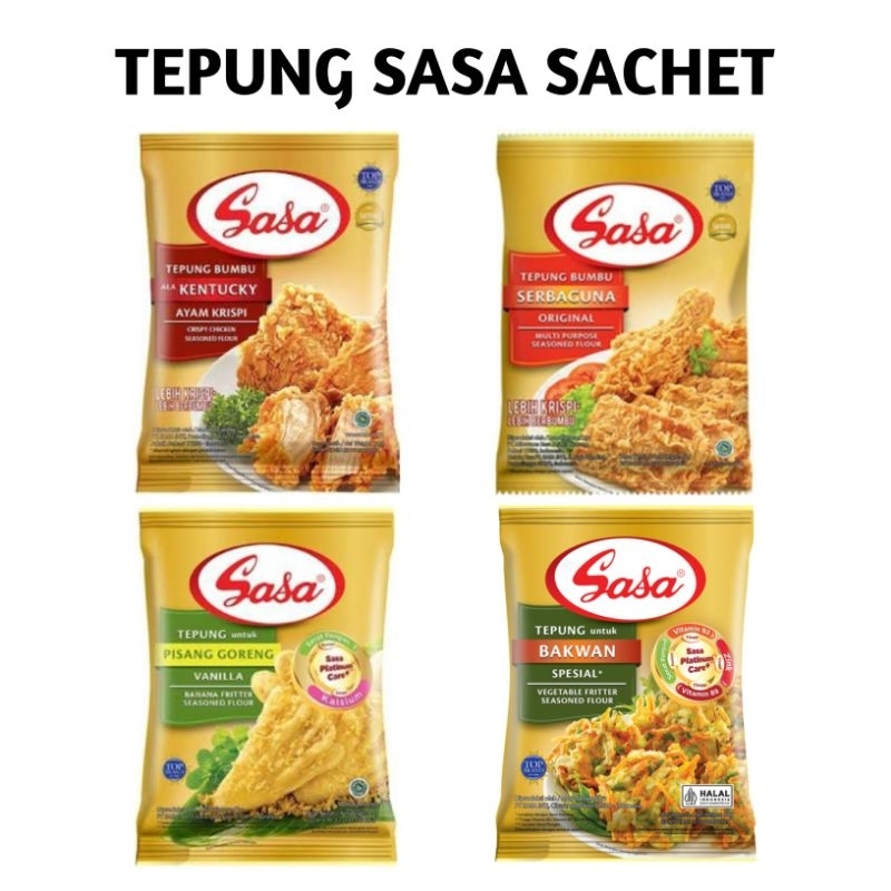 

Tepung Sasa Serbaguna / Kentucky / Bakwan / Pisang Goreng Sachet