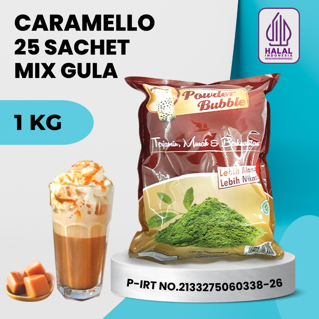 

Powder CARAMELLO 1 KG - Bubuk Minuman Rasa Karamel - Bubuk Instan Caramel ( Mix Creamer + Gula )