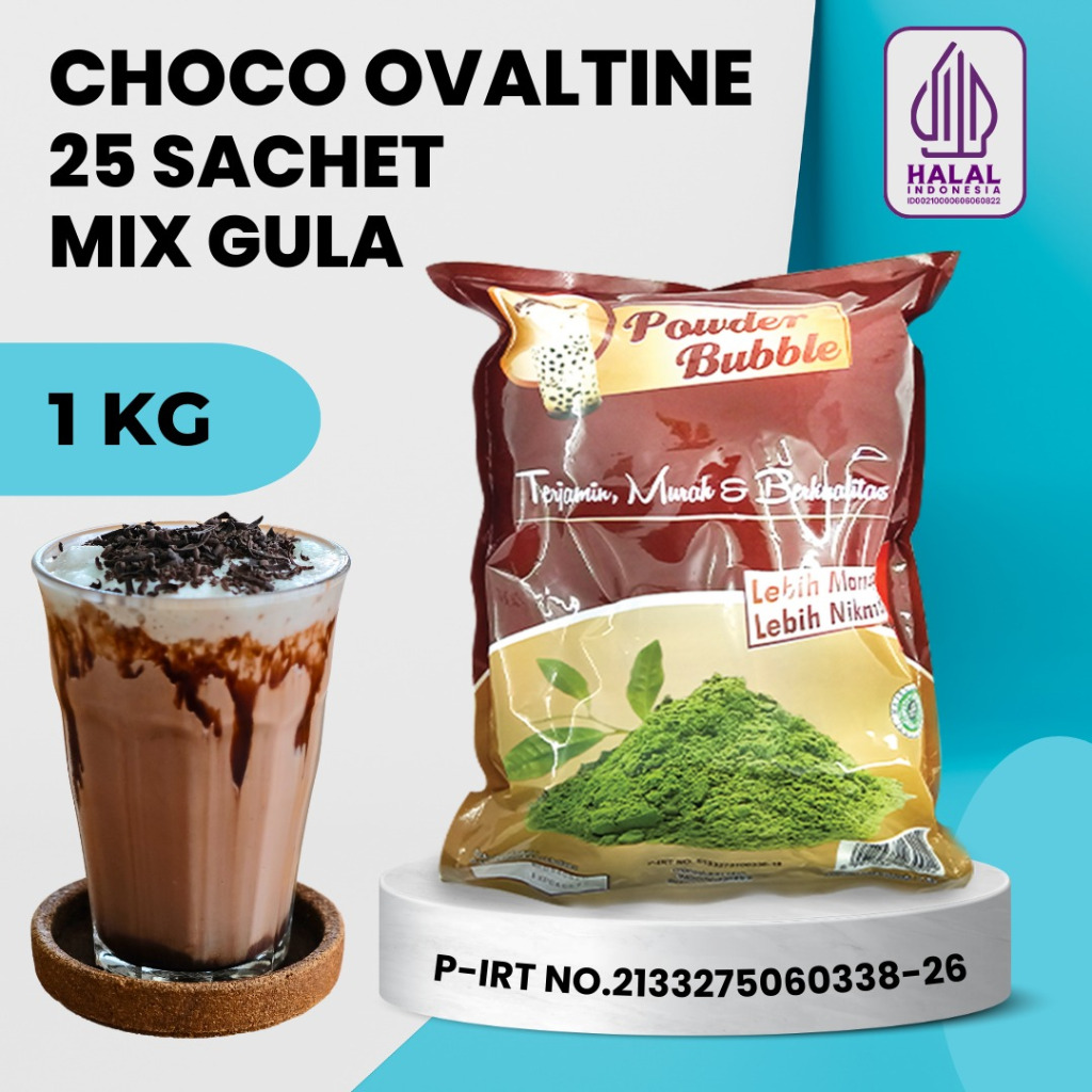 

Powder CHOCO OVALTINE 1 KG - Bubuk Minuman Rasa Cokelat - Bubuk Instan ( Mix Creamer + Gula )