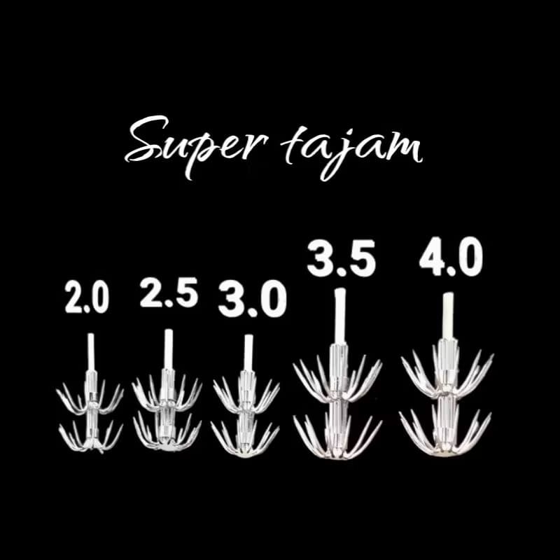 Kail Cumi Rames - Hook Pancing Cumi Umbrella/Payung Stainless Steel Anti Karat - Mata Pancing Cumi G