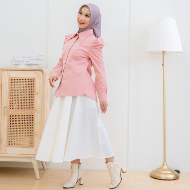 LULA TOP, (kemeja tangan,balon kemeja payet)