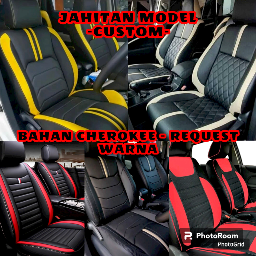 SARUNG JOK MOBIL FULLSET BAHAN CHEROKEE - HYUNDAI AVEGA / HYUNDAI i10 / HYUNDAI VERNA