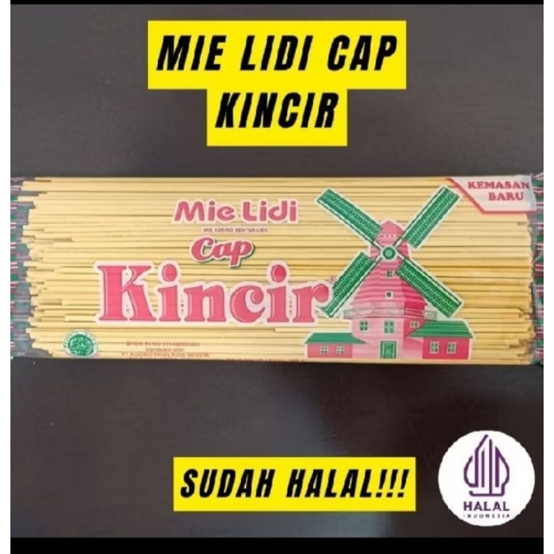 

Mie Lidi / Mie Gomak 1kg / Mie Lidi Medan / Mie Aceh cap kincir