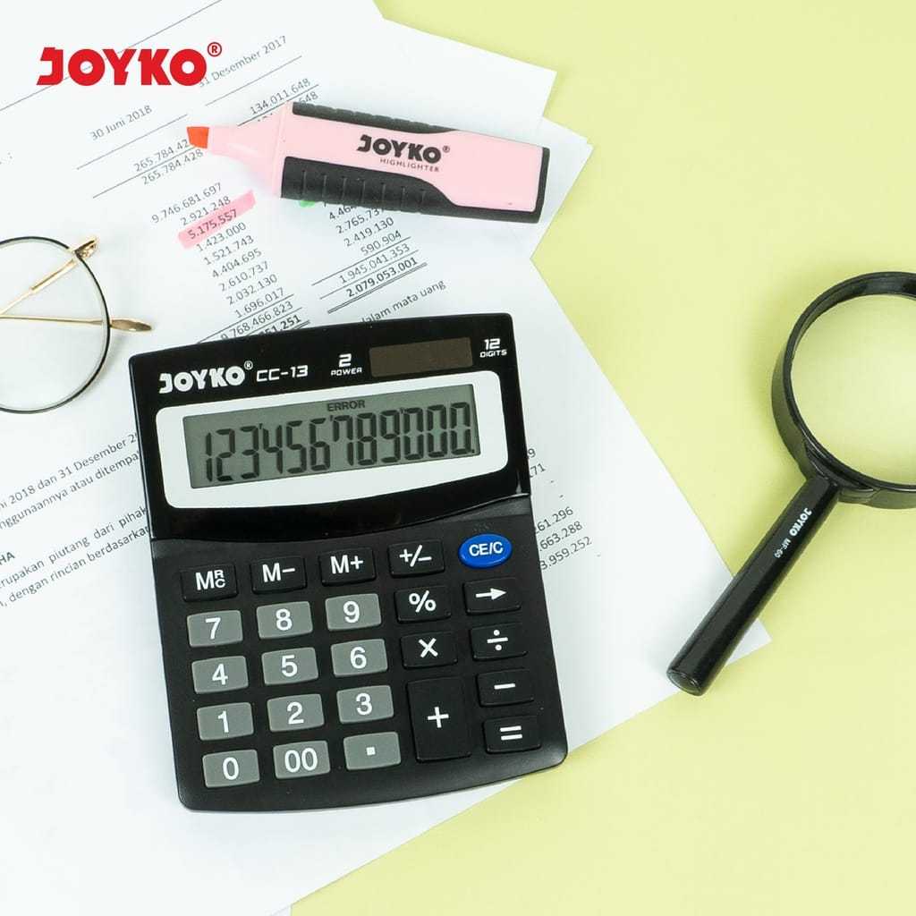 

Joyko CC 13 Calculator Desktop Meja Kalkulator Check Correct CC-13 12 Digits