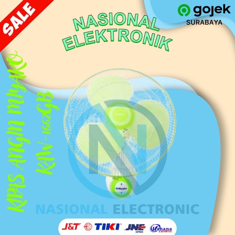 KIPAS ANGIN MIYAKO KAW-1662GB/KIPAS ANGIN DINDING MIYAKO KAW 1662GB/WALL FAN MIYAKO KAW1662GB/KIPAS 