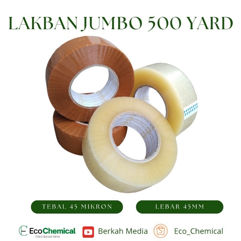 

LAKBAN JUMBO 500 YARD COKLAT BENING MURAH