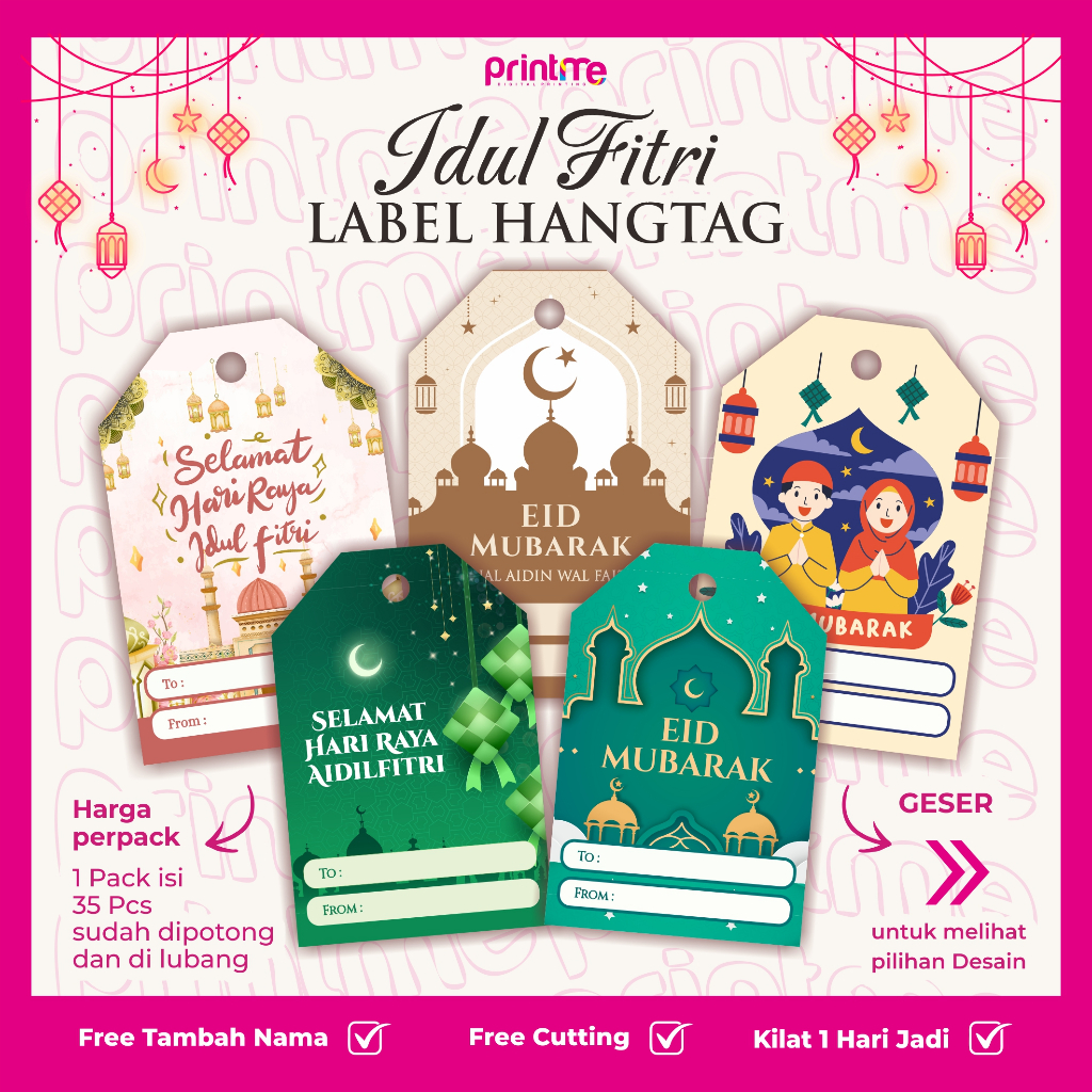 

PM17 | LABEL HANG TAG LEBARAN IDUL FITRI LABEL HAMPERS RAMADHAN