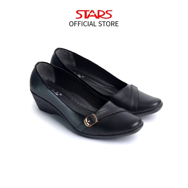 Sepatu Pantofel Wanita Hitam STARLADY