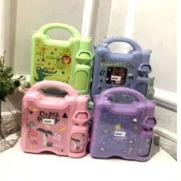 LUNCH BOX SET BOTOL MINUM | KOTAK MAKAN ANAK KARAKTER SET BOTOL MINUM | LUCU MURAH