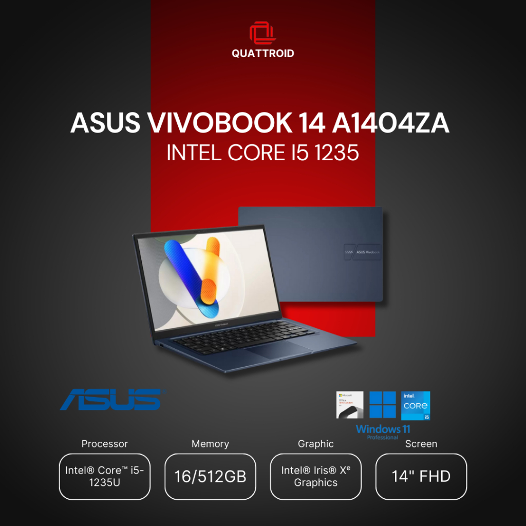 ASUS Vivobook 14 A1404ZA Intel Core i5-1235U 16GB 512GB