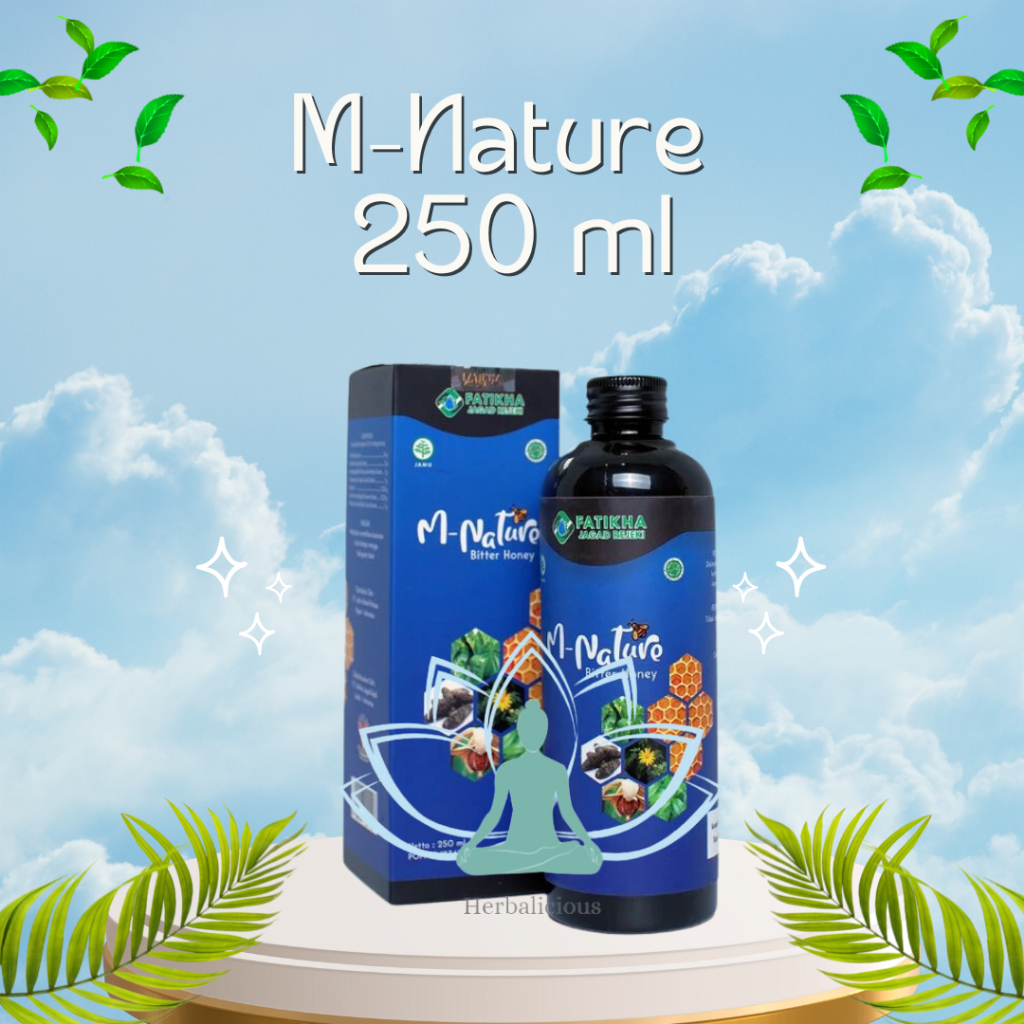 M Nature Madu Pahit Hitam 250 ml | Madu M Nature