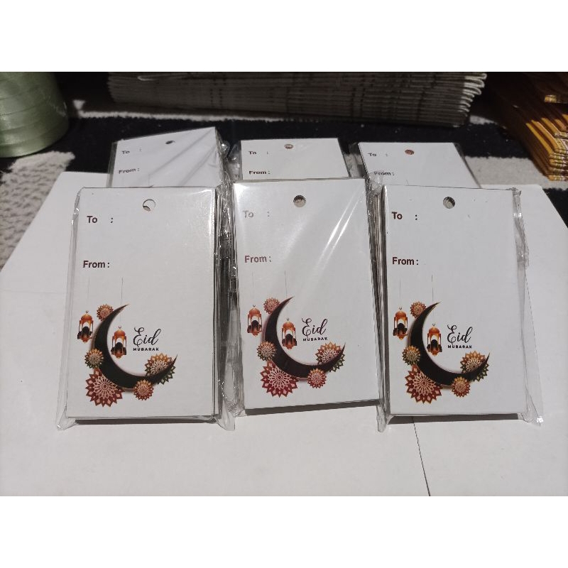 

Hangtag eid Mubarak 9,5cmx5,5cm @25pcs