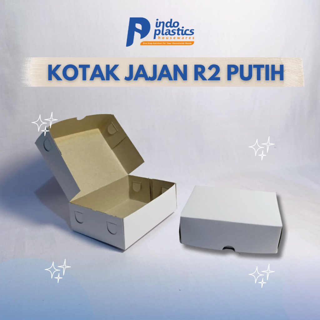 (10 PCS) Kotak Box Kardus Jajan R2 12.5 x 9.5 x 4 cm/Kotak Jajan Hanjatan