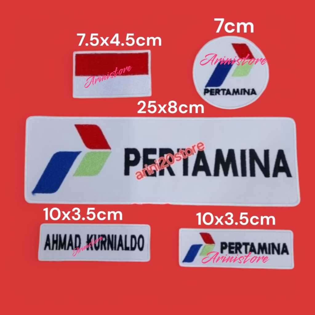 EMBLEM BORDIR PERTAMINA SET BORDIR KOMPUTER