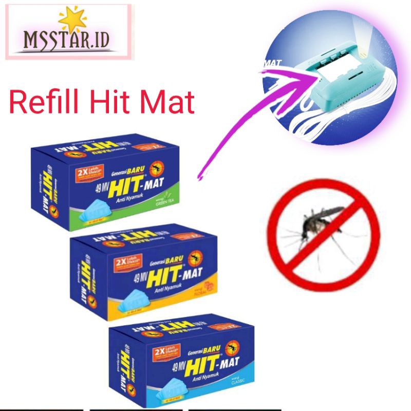 Refill Hit Mat elektrik Anti Nyamuk Isi alat obat nyamuk elektrik hit elektrik