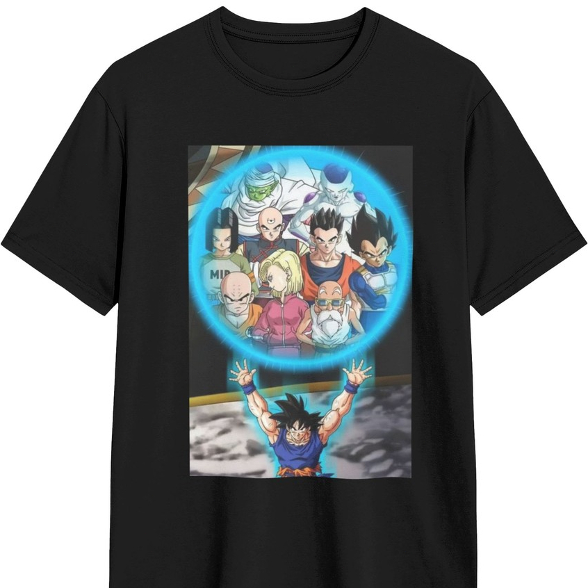 Peripheral anime pria kaos distro Dragon Ball Super Saiyan Team Breathable High Temperature Carbon P