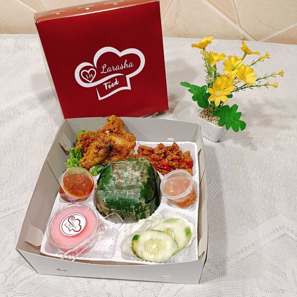 

Nasi Bakar Teri Free Sambal/Paket Nasi Box Enak/Nasi Box Murah