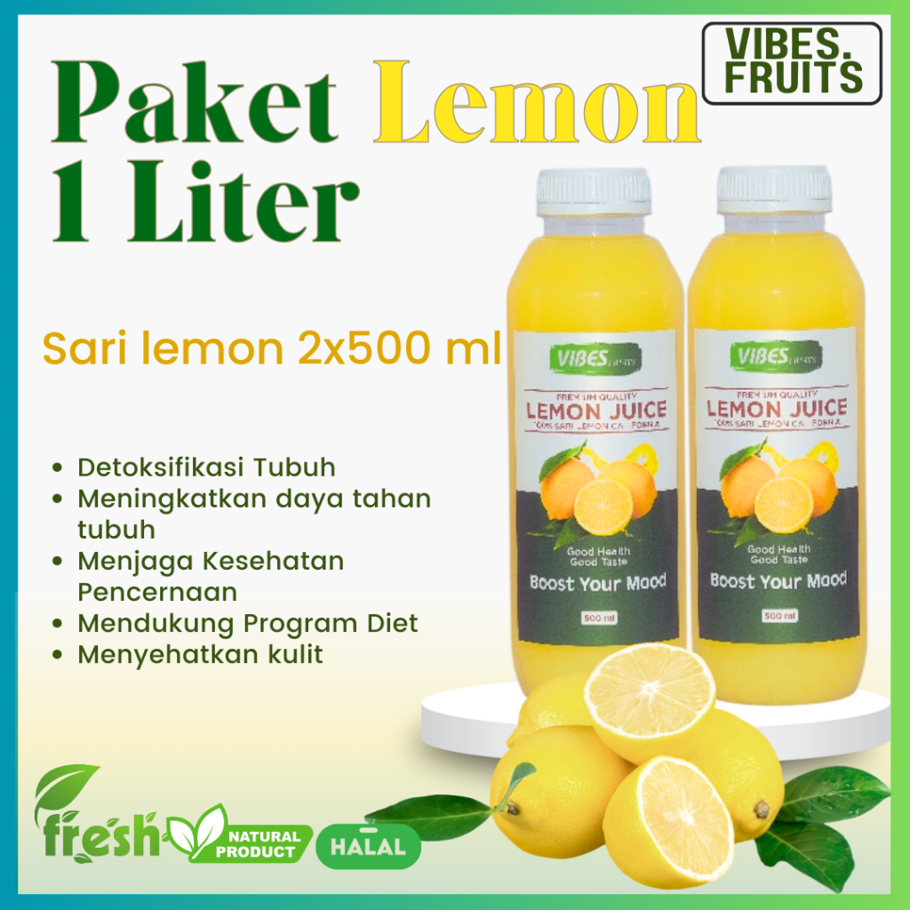 

Paket Hemat Sari Lemon 1 Liter Lemon Juice / Sari Lemon Asli Tanpa Campuran 1000ml / Sari Lemon Diet