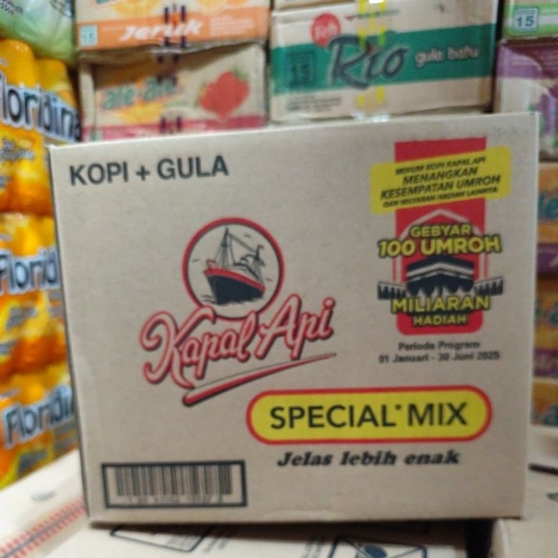 

kopi kapal api special mix 23g kopi hitam kapal api kemasan sachet 1 dus 120sachet