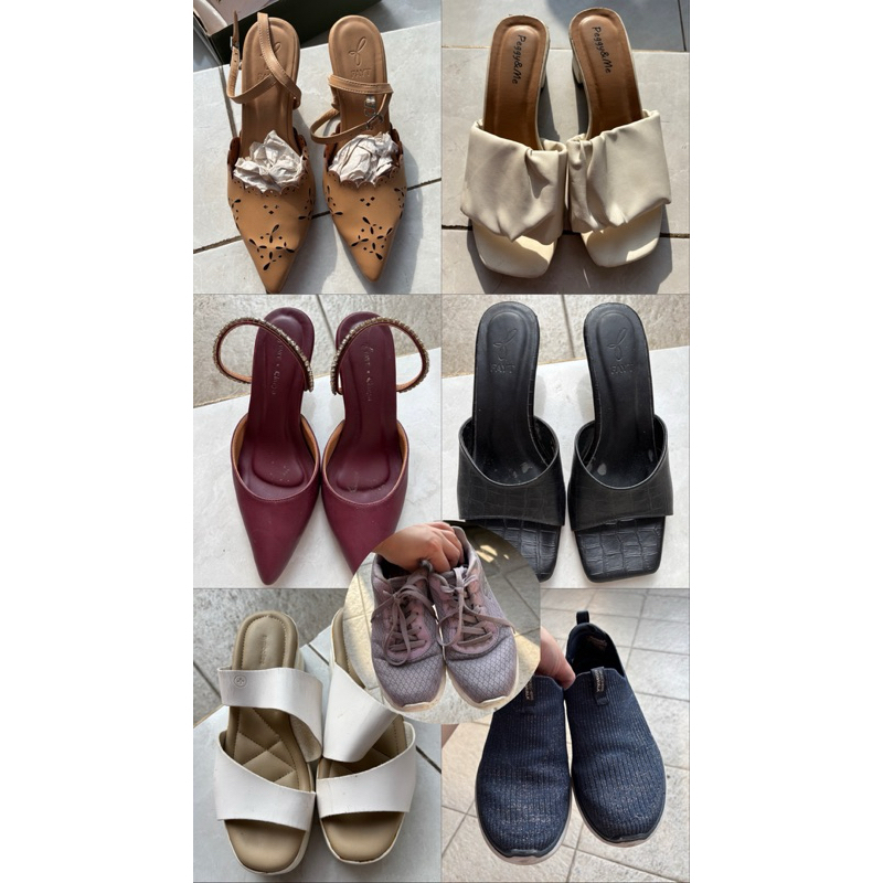 [PRELOVED] SENDAL SEPATU HEELS SKECHERS FAYT SYMBOLIZE OFFICE KANTOR PESTA