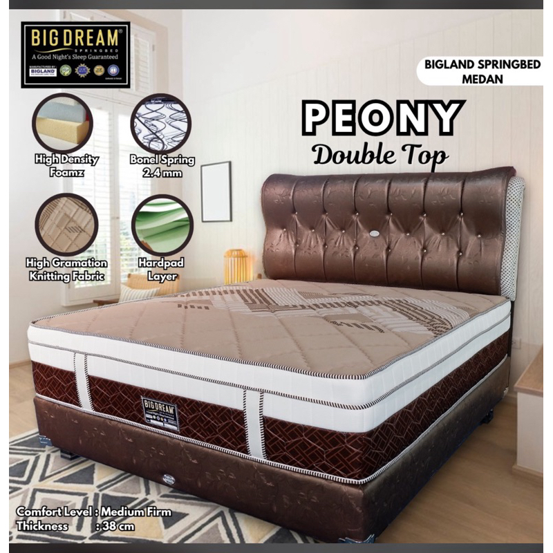 Bigland Bigdream Springbed Medan Peony Double Top