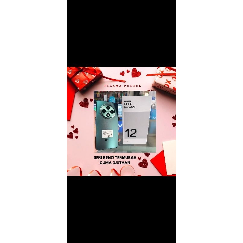 OPPO RENO12F 4G RAM 8/256 GB BARU