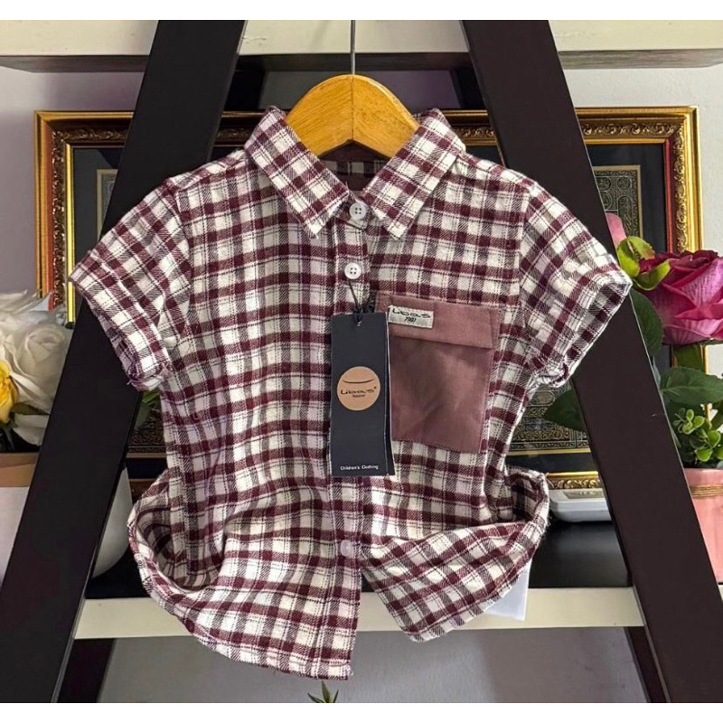 BEST SELLER KEMEJA ANAK LAKI-LAKI 6 BULAN-12 TAHUN FLANEL/PLANEL KOTAK-KOTAK LENGAN PENDWK PREMIUM Q