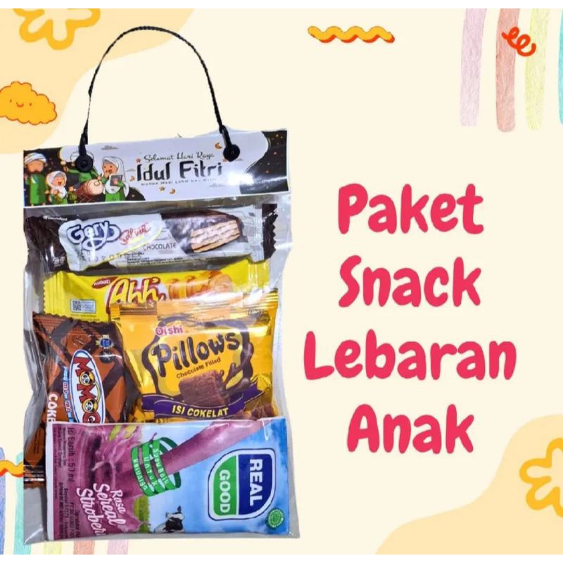 

Hampers Lebaran THR anak snack tas jinjing