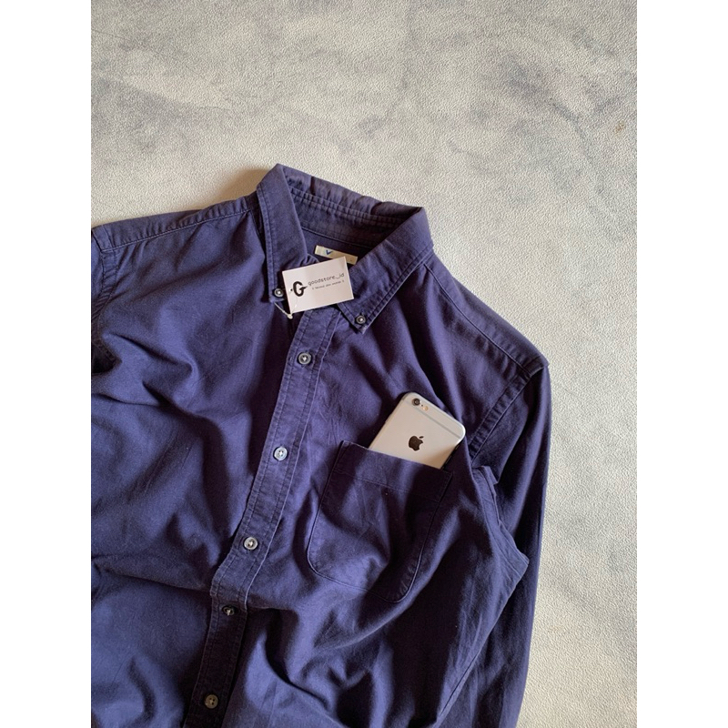 KEMEJA / WORKSHIRT BASIC GU UNIQLO SECOND THRIFT