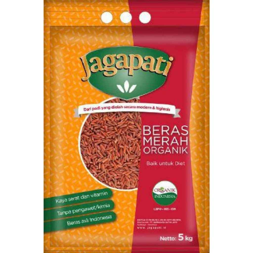 

JAGAPATI BERAS MERAH ORGANIK 5 KG 8997228390018